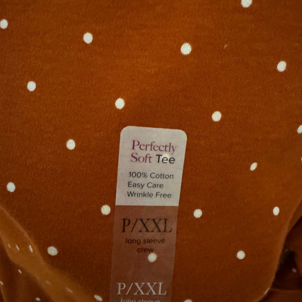 NWT   Polka Dot Long Sleeve Top 2X/PETITE   #CL - Picture 6 of 8